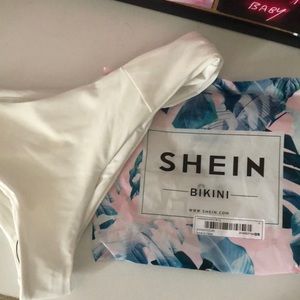 A white untouched bikini bottom